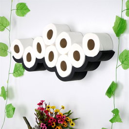 Hanah Home Portarrollos de papel higiénico Wc018 Negro